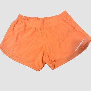 lululemon athletica Vibrant Orange Athletic Shorts